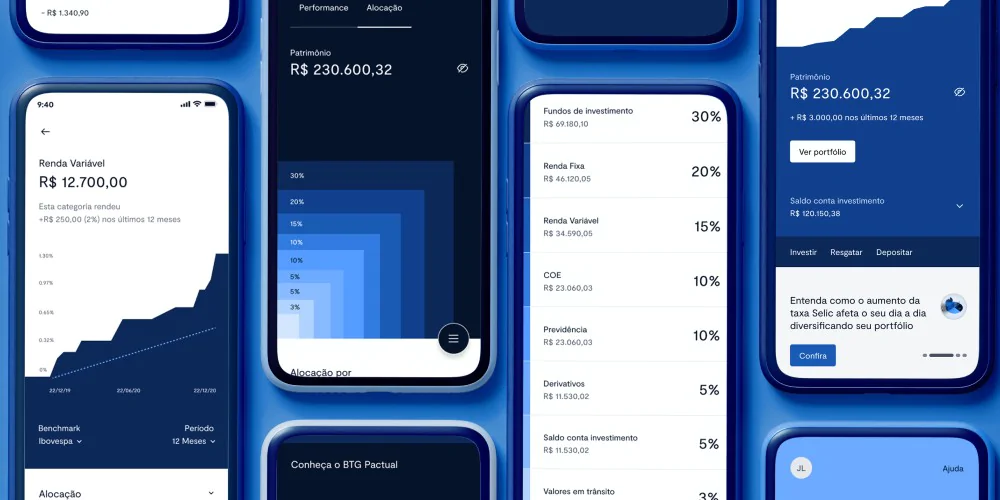 foto do app do btg pactual